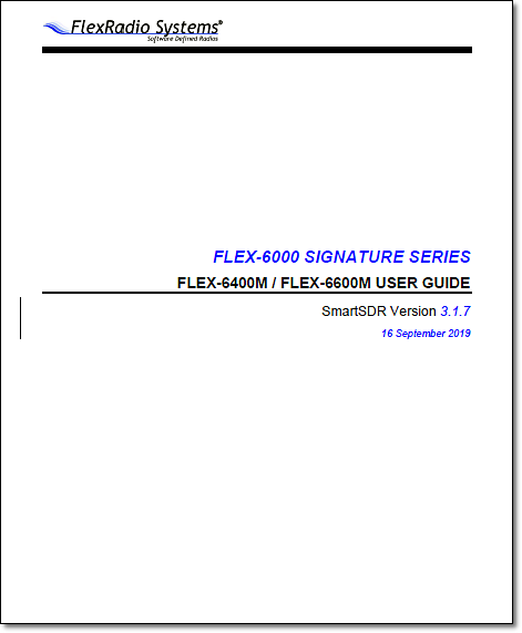 FLEX-6000 Series User Guide